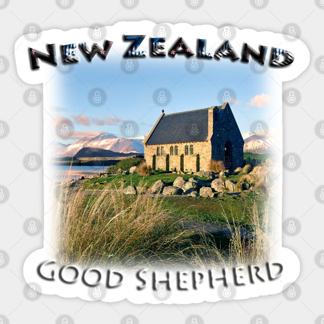 New Zealand - The Church of the Good Shepherd Sticker by TouristMerch